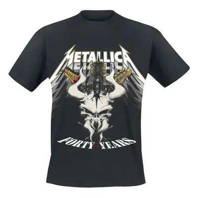 Metallica 40th Anniversary Forty Years T-Shirt black