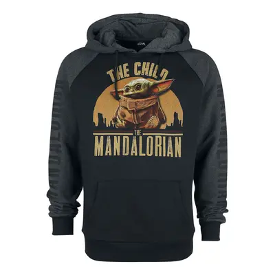 Star Wars The Mandalorian - The Child - Grogu Hooded sweater black grey