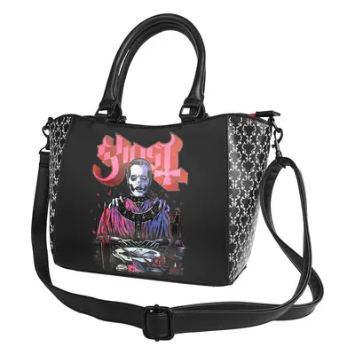 Ghost Papa Handbag black white red