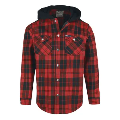 GoodYear Bonded Flannel Polar Fleece Jacket Between-seasons Jacket red