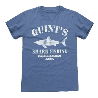 Jaws Quint´s Shark Fishing T-Shirt blue