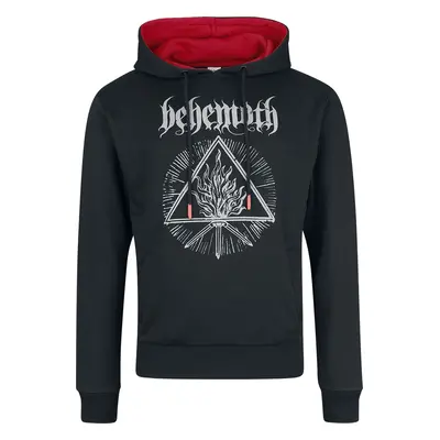 Behemoth Logo Hooded sweater black red