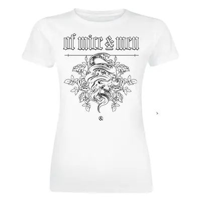 Of Mice & Men Snake T-Shirt white