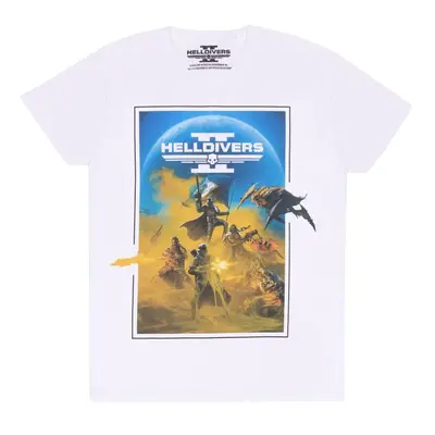 Helldivers 2 Key Art T-Shirt white