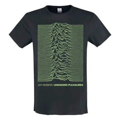 Joy Division Amplified Collection - Unknown Pleasures Neon Green T-Shirt black