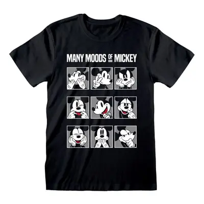 Mickey Mouse Many Moods of Mickey T-Shirt black