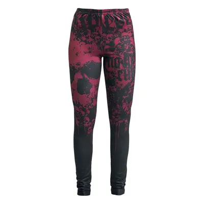 Rock Rebel by EMP Leggings with All-over Print Leggings black red