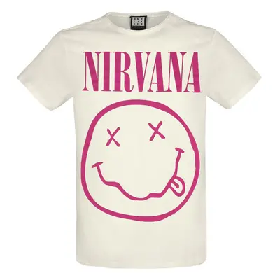 Nirvana Amplified Collection - Neon Pink T-Shirt off white