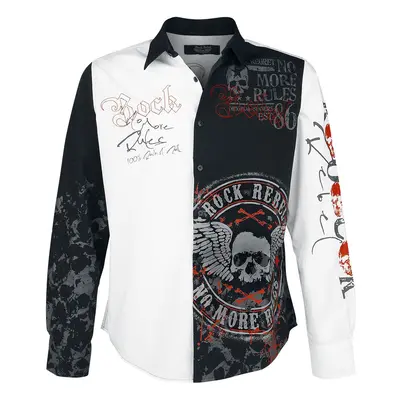 Rock Rebel by EMP There Is No Business Like Rock Business Longsleeve black white