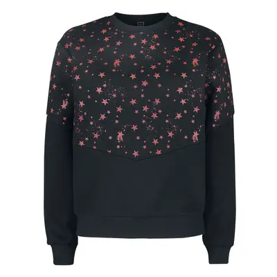 RED by EMP Jumper with stars Sweatshirt black