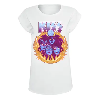 Kiss Creatures In Flames T-Shirt white