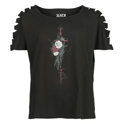 Black Premium by EMP T-shirt with cut outs T-Shirt black