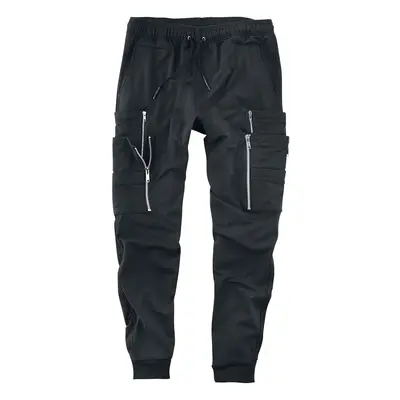 Gothicana by EMP Cargo trousers with zipper details Cargo Trousers black