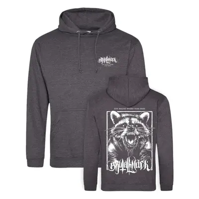 Brutal Knack Racoon Hoodie Hooded sweater anthracite