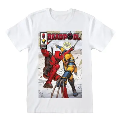 Deadpool Deadpool & Wolverine - Comic Book Cover T-Shirt white