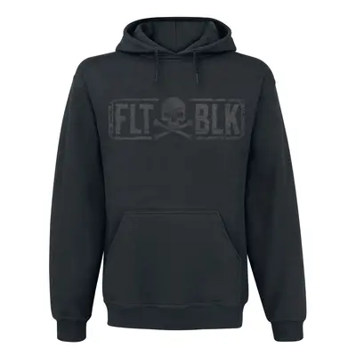 Flat Black Xbones Hooded sweater black