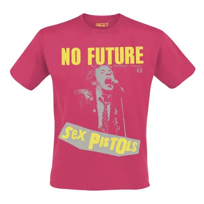 Sex Pistols No Future Live Photo T-Shirt pink