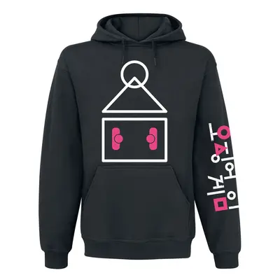 Squid Game Symbol Hooded sweater black