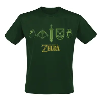 The Legend Of Zelda Quest Essentials T-Shirt green