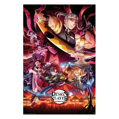 Demon Slayer Entertainment District Poster multicolour