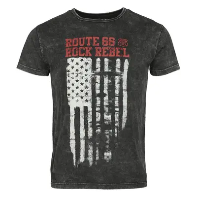 Rock Rebel by EMP Rock Rebel X Route 66 - T-Shirt T-Shirt black