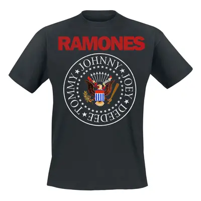 Ramones Seal Red T-Shirt black