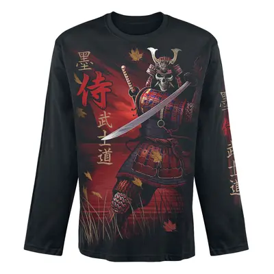 Spiral Samurai Long-sleeve Shirt black