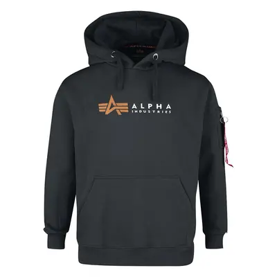 Alpha Industries Alpha label hoodie Hooded sweater black