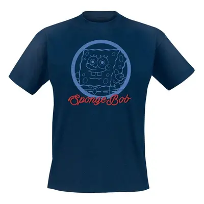 SpongeBob SquarePants SpongeBob Circle T-Shirt navy