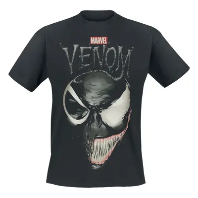 Venom (Marvel) Split Face T-Shirt black