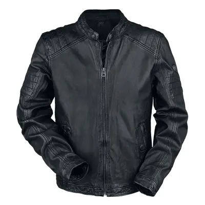 Gipsy Cave Slim Fit W18 Lanov Leather Jacket black