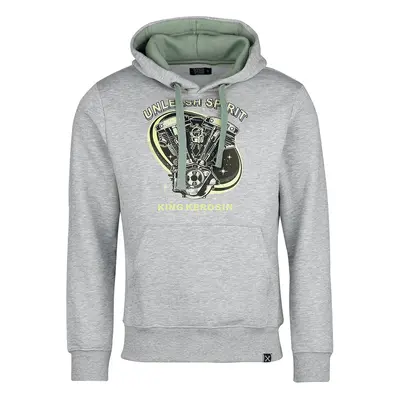 King Kerosin Unleash Spirit Hoodie Hooded sweater grey