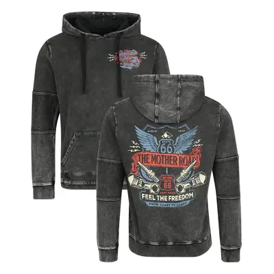 Rock Rebel by EMP Rock Rebel X Route 66 - Hoody Hooded sweater black