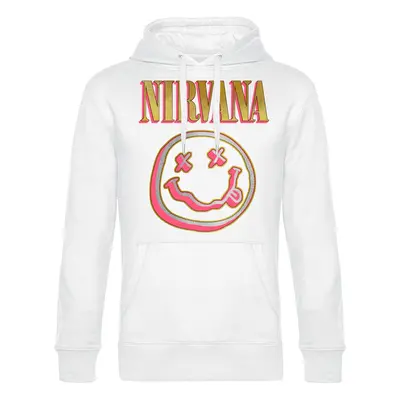 Nirvana Coloured Logo Hooded sweater white