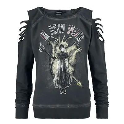 Wednesday I'm dead inside Sweatshirt dark grey