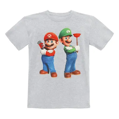 Super Mario Kids - Plumbing Bros. T-Shirt grey