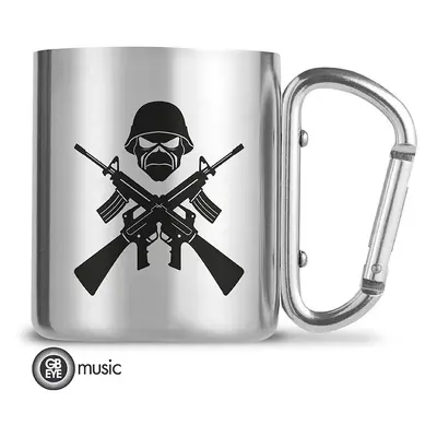 Iron Maiden Tasse mit Karabinerhaken Cup silver coloured