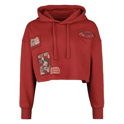 Mickey Mouse No Shoes No Shorts No Mickey Hooded sweater burgundy