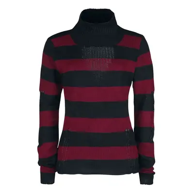 Vixxsin Annabella Top Knit jumper red black