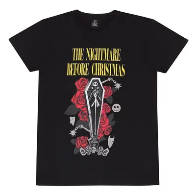 The Nightmare Before Christmas Jack Coffin T-Shirt black