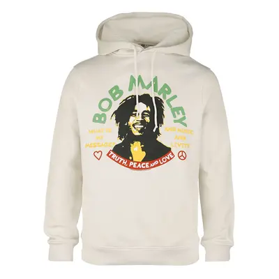 Bob Marley Truth Peace & Love Hooded sweater sand