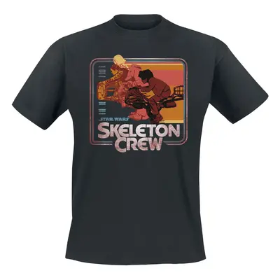 Star Wars Skeleton Crew - Retro Riding T-Shirt black