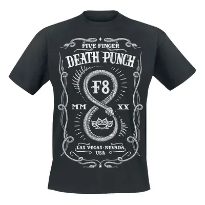 Five Finger Death Punch F8 Infinity Label T-Shirt black