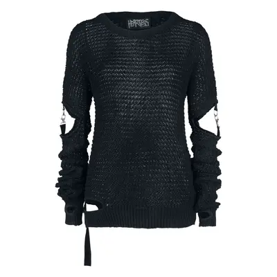 Heartless Shifter Top Ladies Knit jumper black