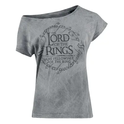 The Lord Of The Rings Middle Earth Map T-Shirt grey