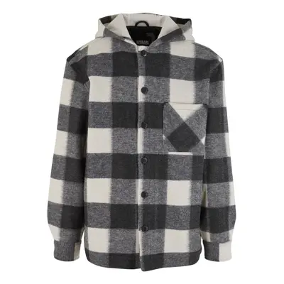 Urban Classics Big Check Jacket With Hood Between-seasons Jacket black old white