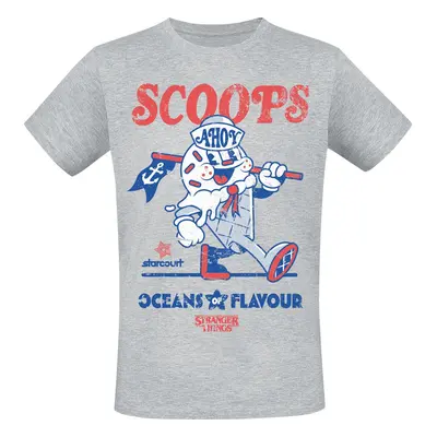 Stranger Things Scoops ahoy T-Shirt grey