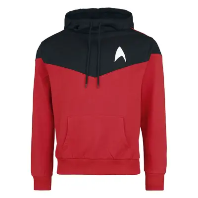 Star Trek Starfleet Command Hooded sweater black red