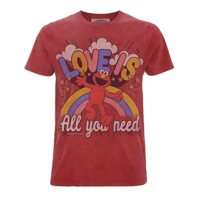 Sesame Street Famous Forevert - Elmo - Love Is T-Shirt red