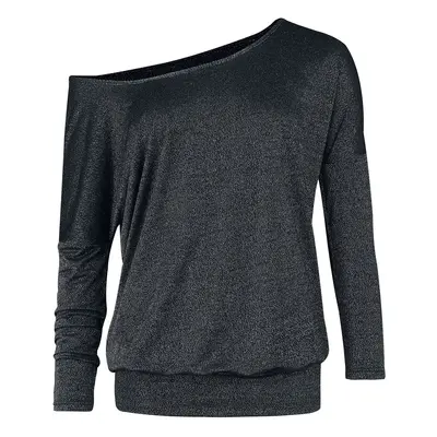 Black Premium by EMP Longsleeved Shirt With Glimmer Effect Long-sleeve Shirt black